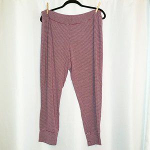 Soma XL Striped Jogger PJ Ankle Pants